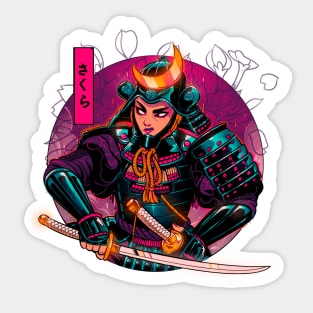 Sakura Samurai Sticker